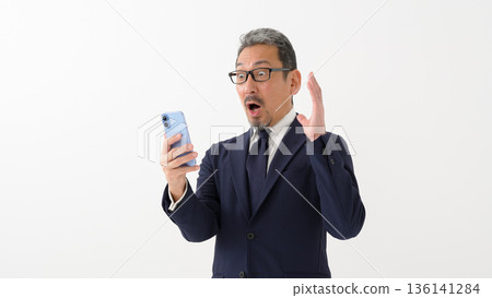 Male business smartphone Male business smartphone 136141284