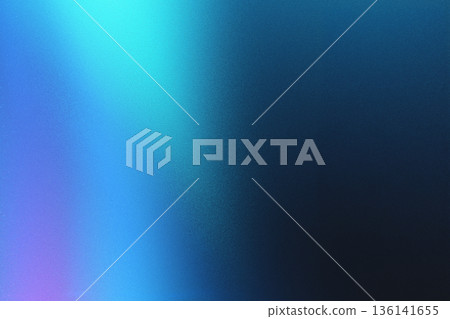 Dark teal and cyan grainy gradient background with dramatic lighting and fine sand ike noise texture. 136141655