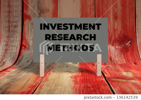 Concept words Investment Research Methods, Gray Concrete Texture Rectangle Card Held By Clothespin Wooden Texture Background, Business and Investment Research Methods Theme Concept words Investment Research Methods, Gray Concrete Texture Rectangle Card Held By Clothespin Wooden Texture Background, Business and Investment Research Methods Theme 136142539