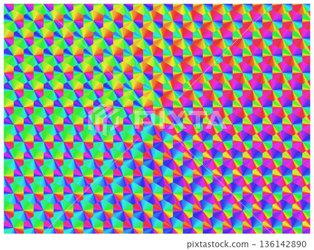 Holographic hexagonal gradient tile Holographic hexagonal gradient tile 136142890
