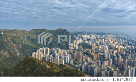 Jan 25 2026 Highrise Apartments Rise Against Forested Hills In Tai Wai Jan 25 2026 Highrise Apartments Rise Against Forested Hills In Tai Wai 136142987