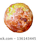 Watercolor truffle chocolate Watercolor truffle chocolate 136143445