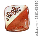 Watercolor chocolate Watercolor chocolate 136143450