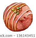 Watercolor chocolate Watercolor chocolate 136143451