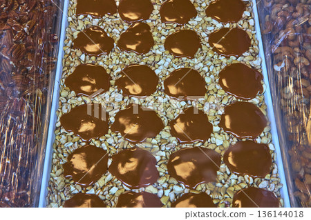 Chocolate Nut Clusters in Gourmet Display at Banff Specialty Shop 136144018