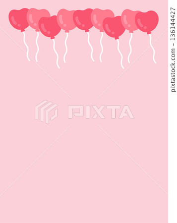 心型氣球情人節框架圖 136144427