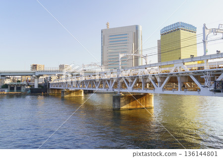 【東京】隅田川大橋（上游側）從台東區方向眺望 136144801