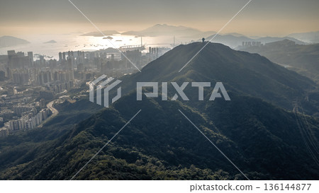 Jan 25 2026 Beacon Hill Rises Above Kowloon And Victoria Harbour 136144877