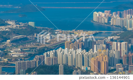 Jan 25 2026 ShaTin Cityscape Between Mountains And ShingMun River Valley Jan 25 2026 ShaTin Cityscape Between Mountains And ShingMun River Valley 136144901