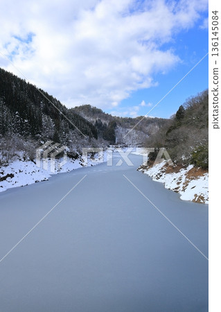 Sugasawa Dam in winter 10 Sugasawa Dam in winter 10 136145084