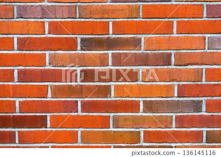 Rustic Red Brick Wall Texture for Backdrops, Vintage Architecture, and Construction Rustic Red Brick Wall Texture for Backdrops, Vintage Architecture, and Construction 136145116