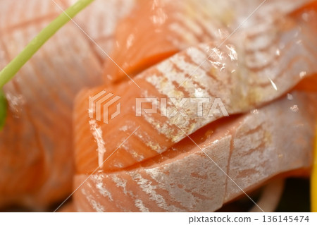 Himemasu sashimi close-up 136145474
