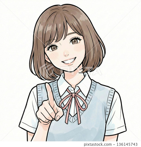 可愛的高中女生，有一點 136145743