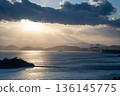 黃昏時分鳴門海峽的景色 136145775