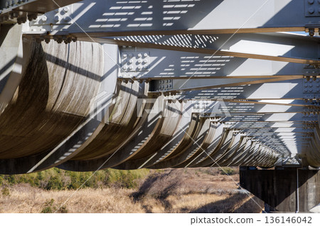 The Fuji River Aqueduct Bridge's huge pipes and inspection passage (structural beauty) The Fuji River Aqueduct Bridge's huge pipes and inspection passage (structural beauty) 136146042