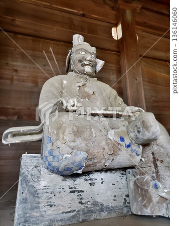 築後市的「鬼滅之刃」聖地是哪裡？溝之口灶神社的木雕像 136146060