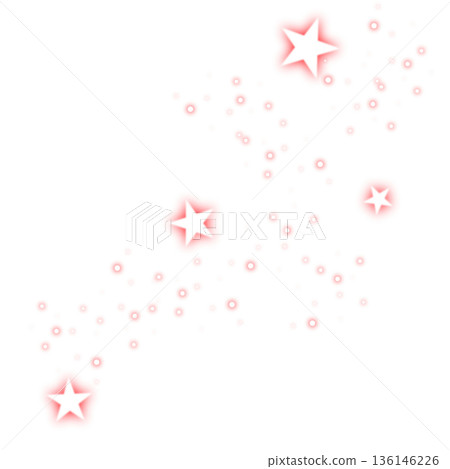 Red sparkling star illustration 136146226