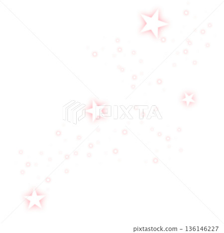 Pink sparkling star illustration 136146227
