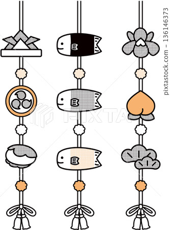 Children's Day Hanging Decoration Illustration Collection 136146373