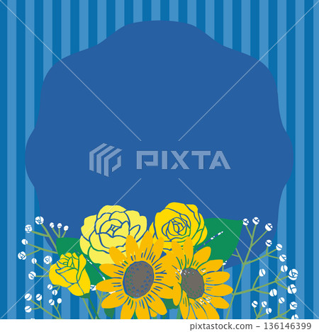 Father's Day vector illustration banner (without text) | General-purpose design material for June event advertising 136146399