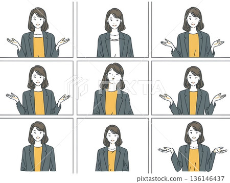 女商人表達比較和選擇 136146437