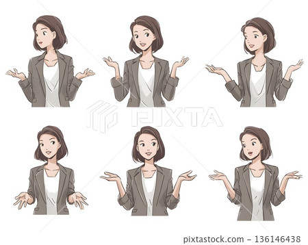 女商人表達比較和選擇 136146438