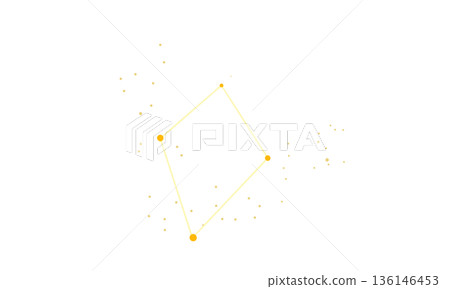 Spring diamond illustration (gold stars only, no connecting lines, diamond lines) Spring diamond illustration (gold stars only, no connecting lines, diamond lines) 136146453