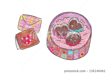 巧克力禮品插圖 136146462