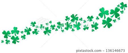 Shamrocks scatter across the design for a holiday feel, PNG 136146673