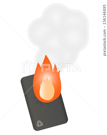 Mobile battery that caught fire | Mobile battery with built-in lithium-ion battery Mobile battery that caught fire | Mobile battery with built-in lithium-ion battery 136146895