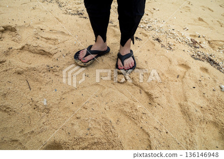 海灘 沙灘 夏天 136146948