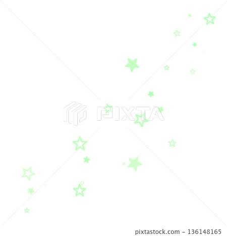 兩種淺綠色星星的插圖 136148165