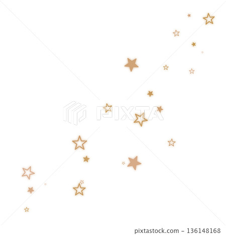 兩種棕色星星的插圖 136148168