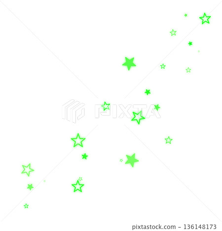 兩種綠色星星的插圖 136148173