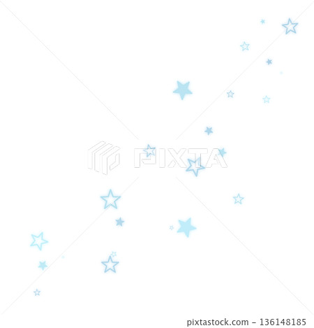 兩種淡藍色星星的插圖 136148185