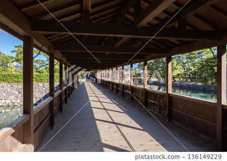 香川縣高松市玉藻公園、高松城跡、早橋 香川縣高松市玉藻公園、高松城跡、早橋 136149229