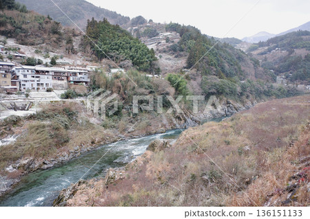 冬季的德島縣大伏崎峽谷 136151133