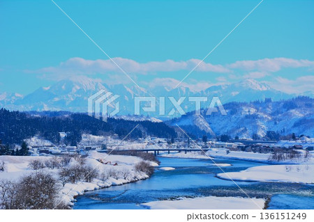 Shinano River · Echigo Miyama Winter Scene 136151249