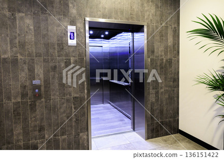 Elevator in an empty new office Elevator in an empty new office 136151422