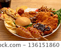 Image of a diet centered around fried foods that are high in fat 136151860