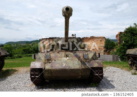 Military tanks Open air museum of the Croatian War of Independence, 1991 - 1995, (Homeland War, Domovinski Rat), Turanj, Croatia Military tanks Open air museum of the Croatian War of Independence, 1991 - 1995, (Homeland War, Domovinski Rat), Turanj, Croatia 136152405