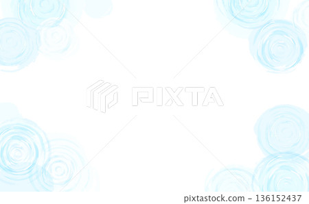 水彩風格的涼爽水面和細小漣漪插圖_橫向 水彩風格的涼爽水面和細小漣漪插圖_橫向 136152437