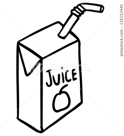 Hand drawn orange juice box outline for back to school, colouring book, drink menu, grocery shopping, supermarket, market, mart, fridge magnet, workload, office workers, vegan, kid favourite, children Hand drawn orange juice box outline for back to school, colouring book, drink menu, grocery shopping, supermarket, market, mart, fridge magnet, workload, office workers, vegan, kid favourite, children 136152440