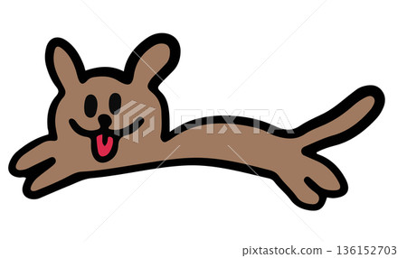 Hand drawn cute running puppy for playtime, animal decoration, dog shape, cartoon, paw friend, pet shop, vet, character, comic, mascot, adopt and rescue dog, shelter, foster home, toy, doll, home Hand drawn cute running puppy for playtime, animal decoration, dog shape, cartoon, paw friend, pet shop, vet, character, comic, mascot, adopt and rescue dog, shelter, foster home, toy, doll, home 136152703