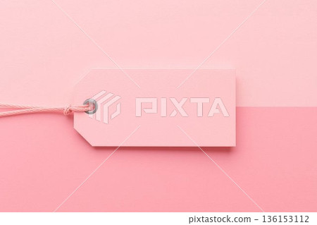 粉紅色留言標籤 136153112