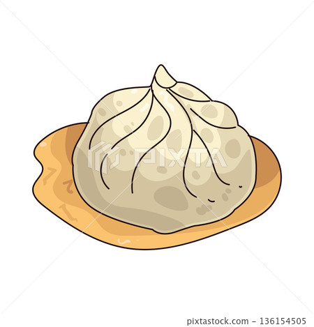 illustration of Dumpling illustration of Dumpling 136154505