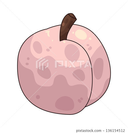 illustration of peach illustration of peach 136154512