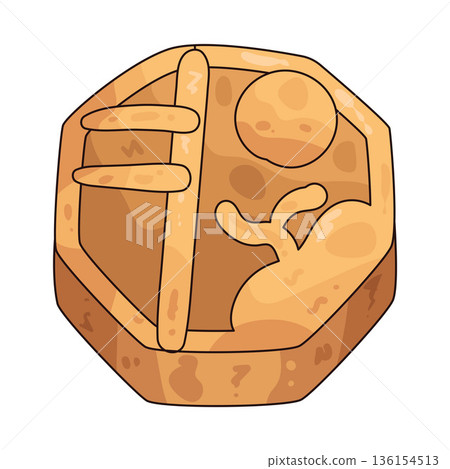 illustration of mooncake illustration of mooncake 136154513