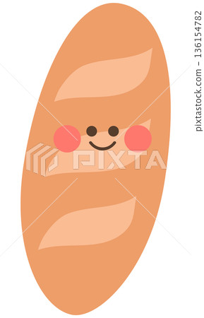 Cute French bread Cute French bread 136154782