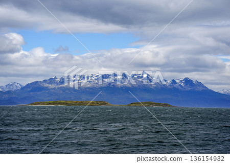 Ushuaia patagonia argentina view from beagle channel 136154982